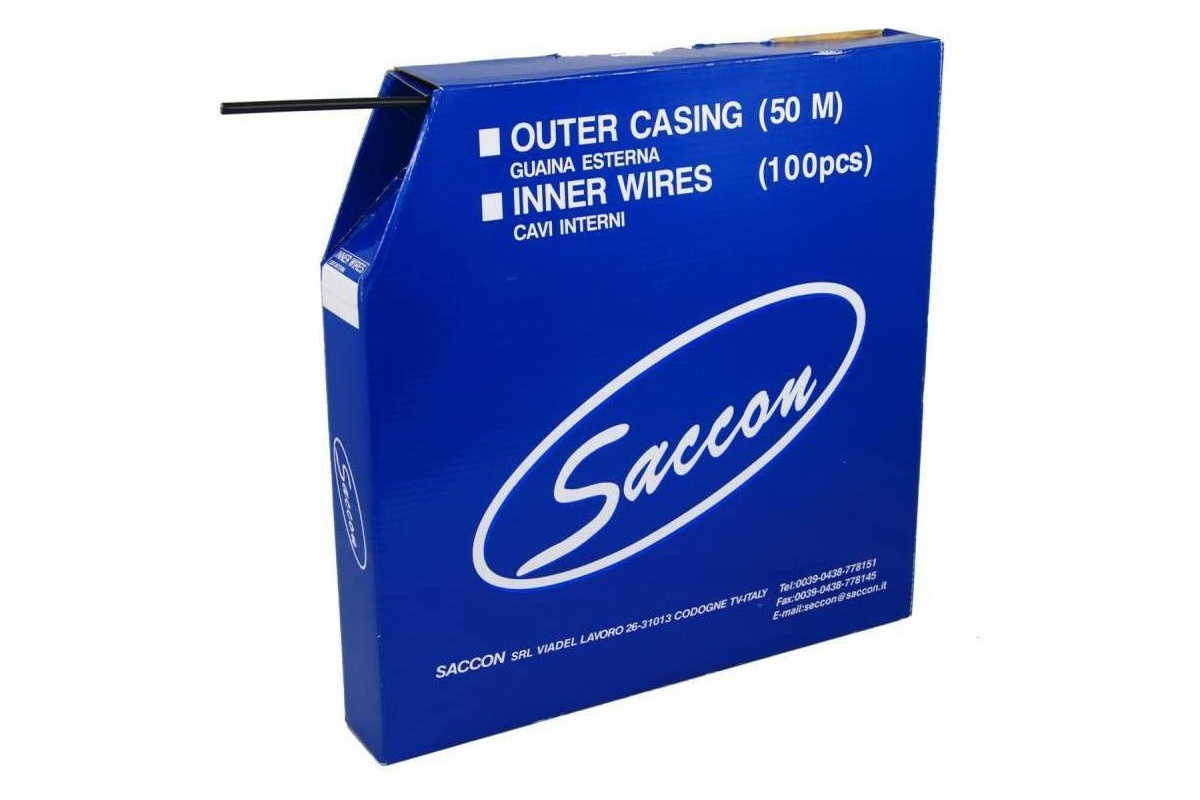 SACCON Bowden brzdový Saccon 5 mm s teflonem role 50 m v boxu